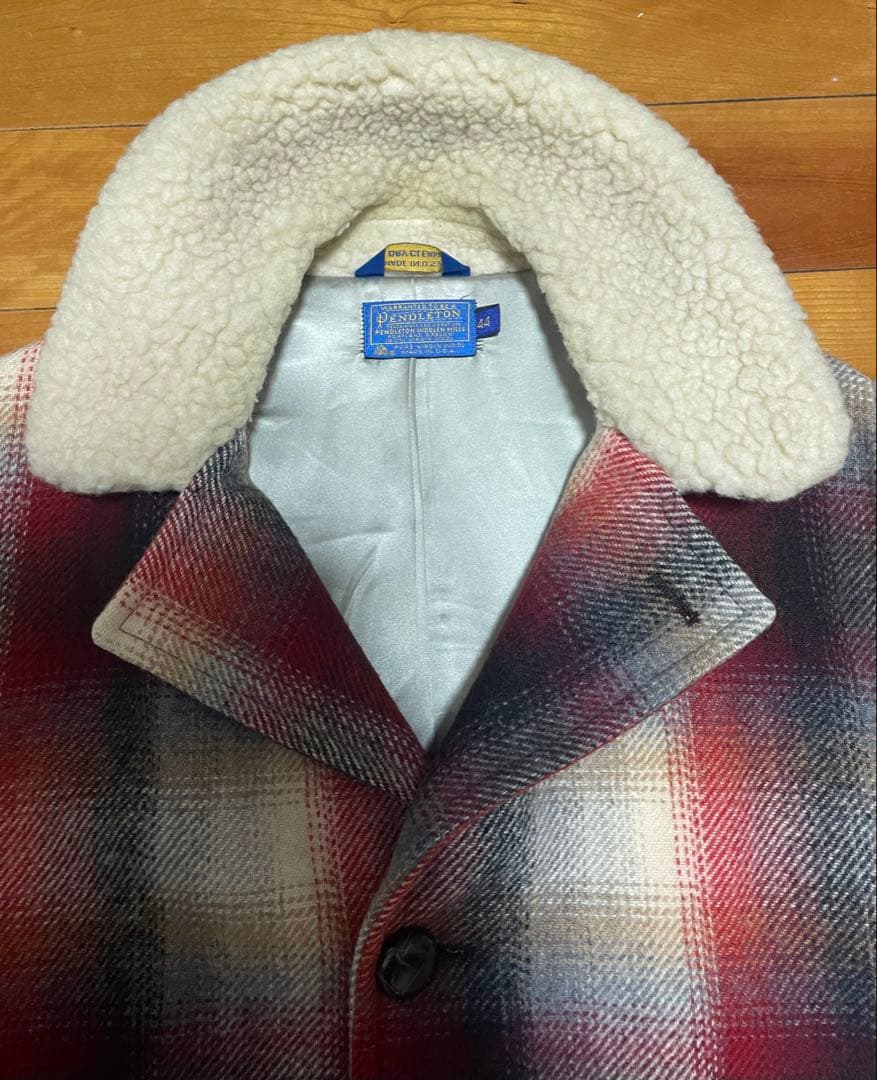 【希少】70s オンブレチェック　ウールボアコート