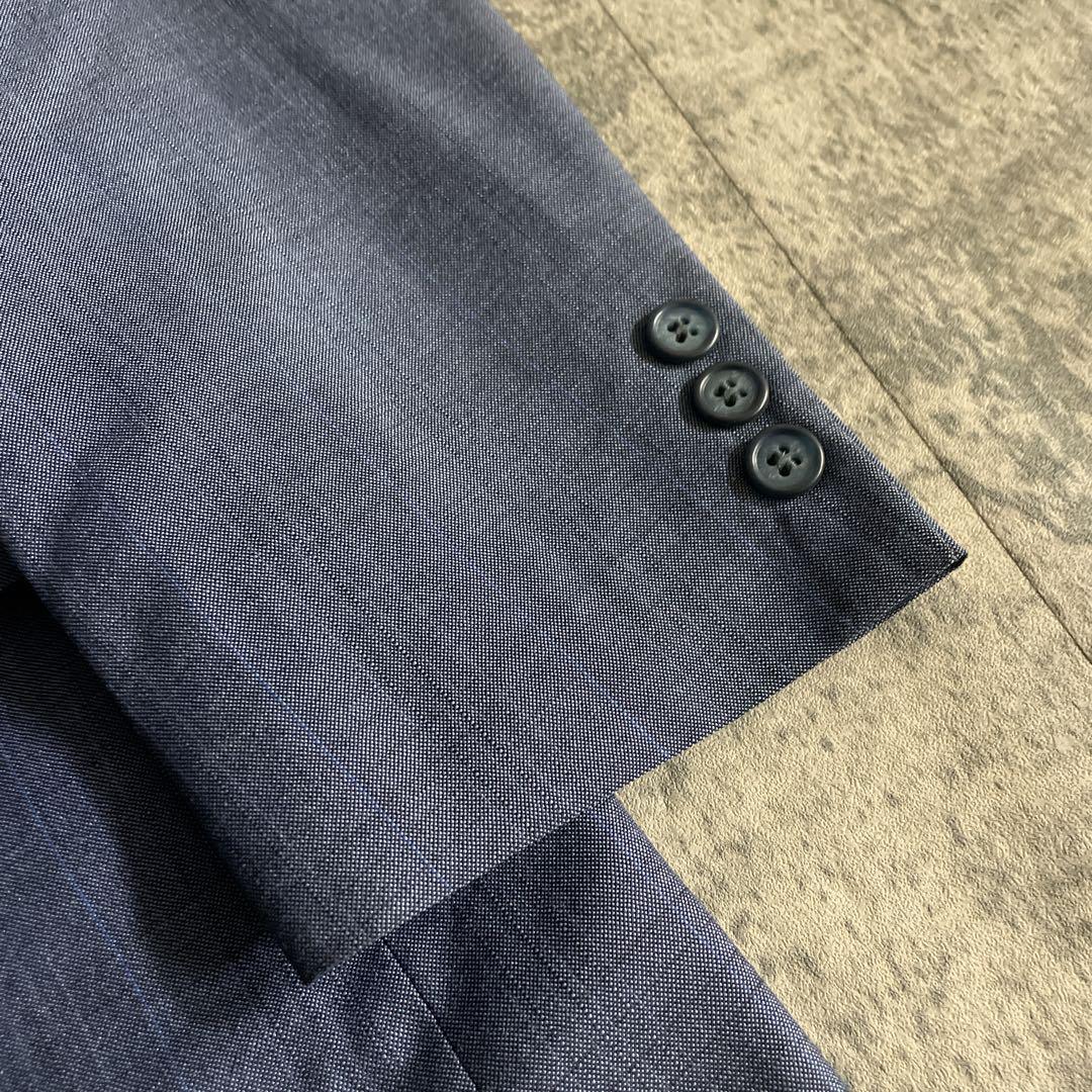 Christian Diorネクタイ レアカラー パープルブルーチェック柄スーツ