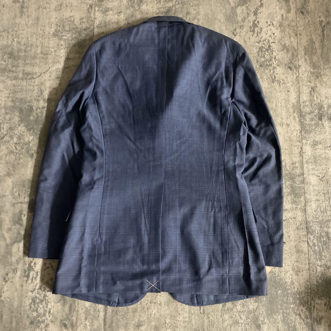 Christian Diorネクタイ レアカラー パープルブルーチェック柄スーツ