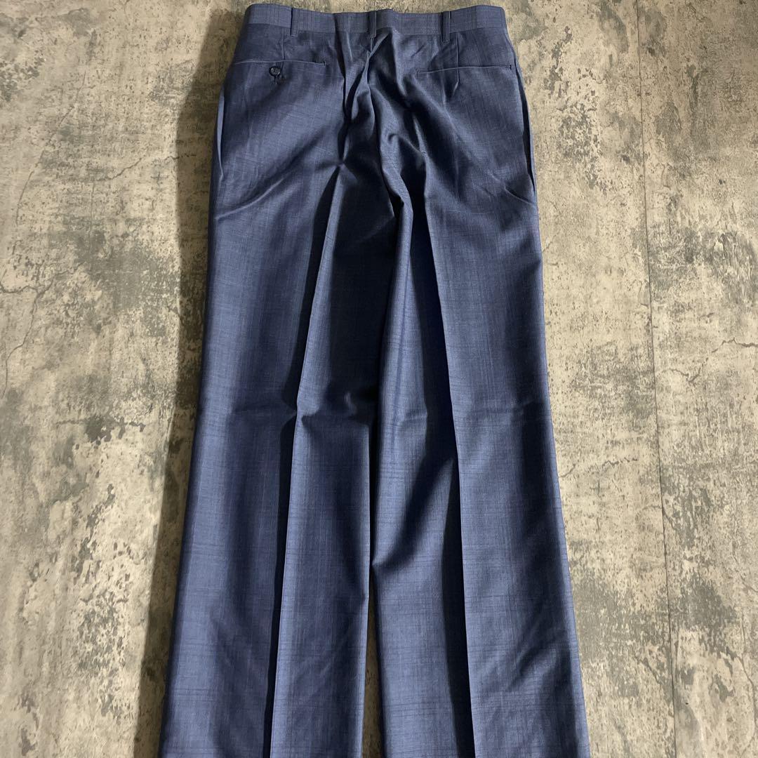 Christian Diorネクタイ レアカラー パープルブルーチェック柄スーツ