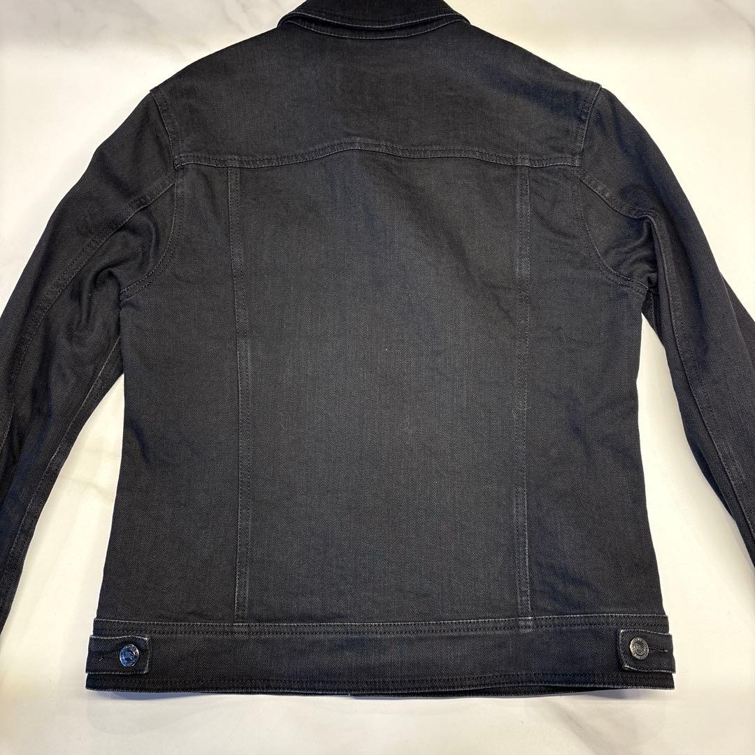 バーバリーブラックレーベル 黒 デニムジャケット Gジャン