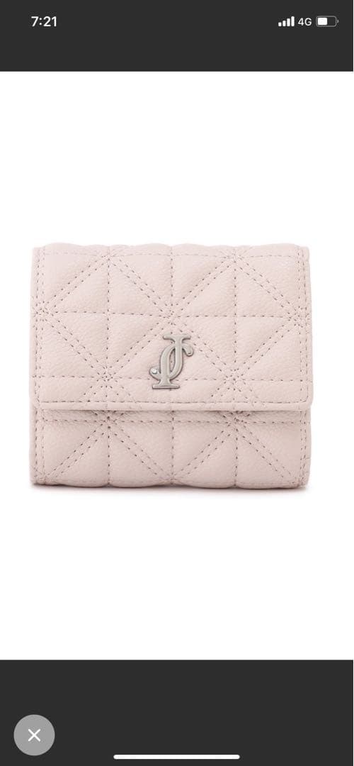 新品未使用　ジルバイジルスチュアート　クロスJキルト三つ折りウォレット