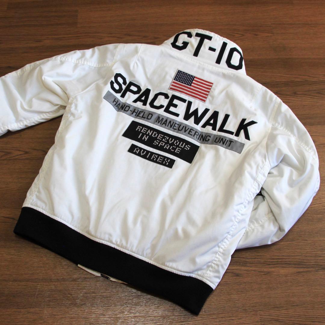 【美品】AVIREX GATV-5005 flight jacket White
