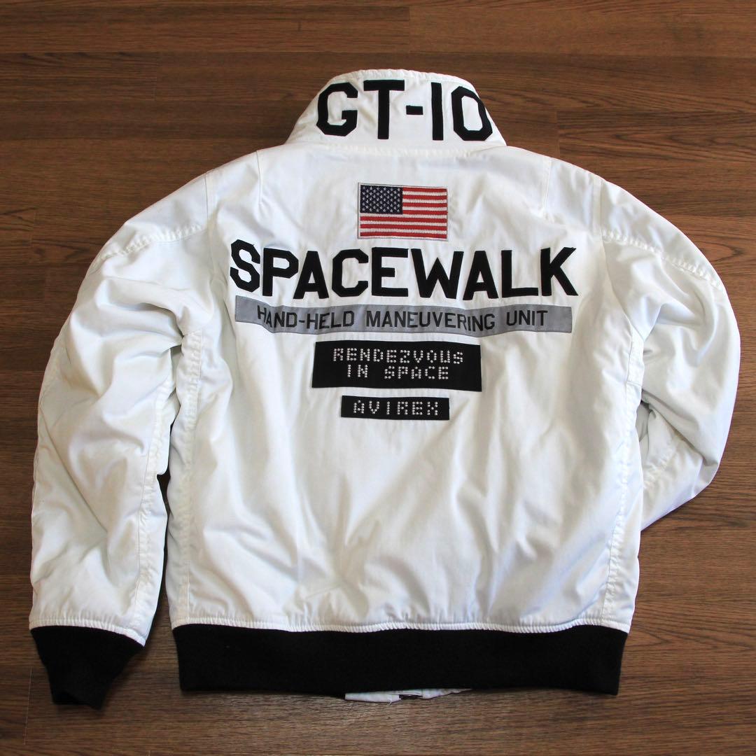 【美品】AVIREX GATV-5005 flight jacket White