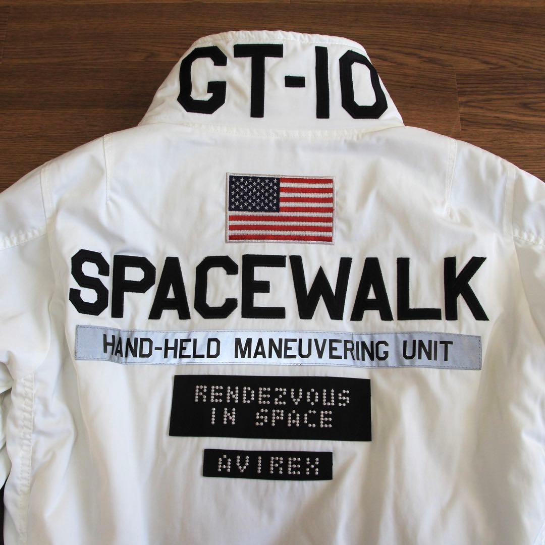 【美品】AVIREX GATV-5005 flight jacket White