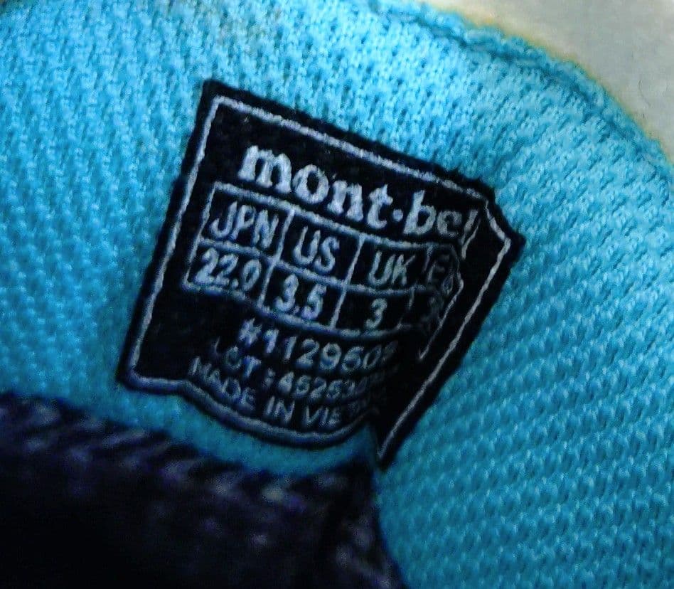 モンベル キッズ 22cm 防水 ラップランドストライダー　登山靴