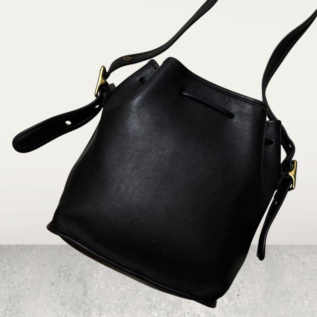 美品/USA製 COACH オールドコーチ 巾着 ショルダーバッグ 9952