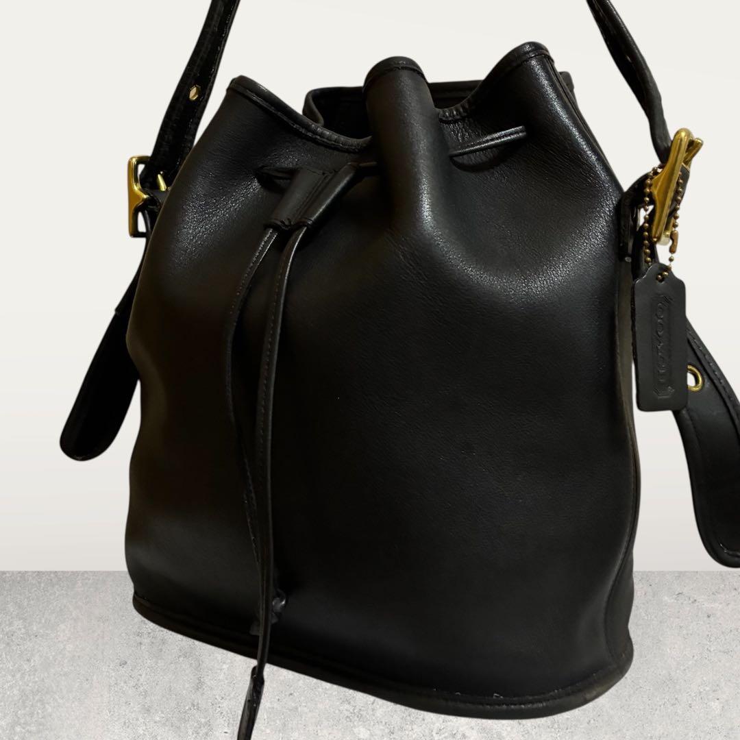 美品/USA製 COACH オールドコーチ 巾着 ショルダーバッグ 9952