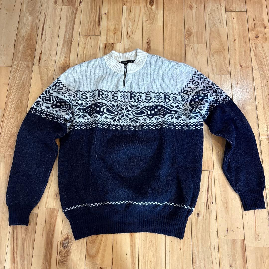 美品　rough＆swellノルディック柄セーター Lサイズ