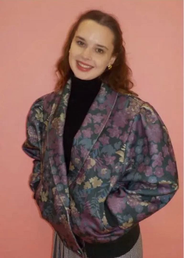 最終＊tostalgic clothing 2way floral jacket