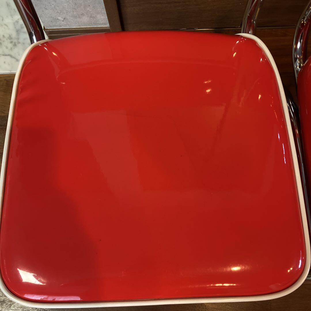 美品✨️ ②アメリカンダイナー ヴィンテージ調 チェア ２脚セット 送料無料