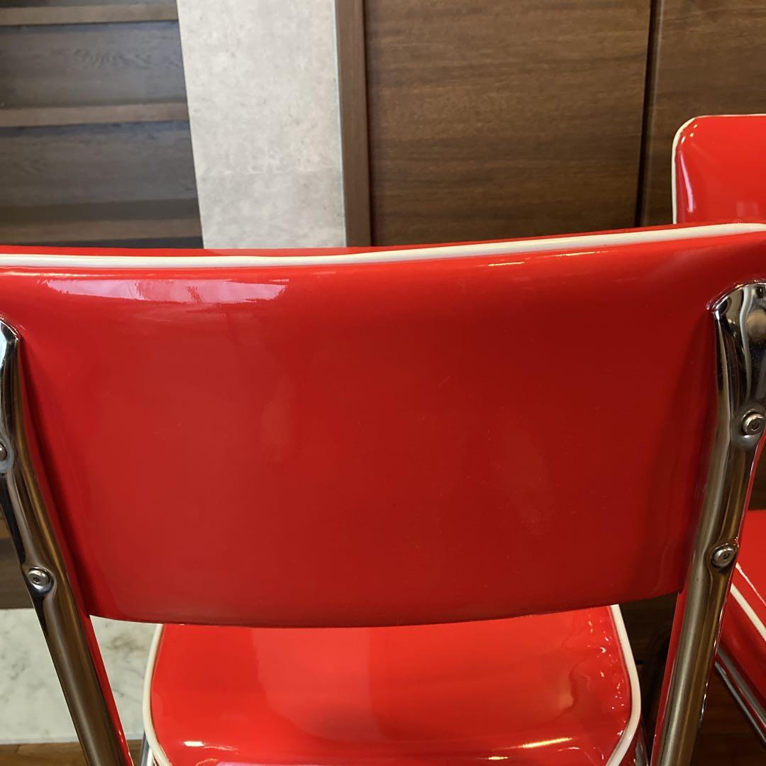 美品✨️ ②アメリカンダイナー ヴィンテージ調 チェア ２脚セット 送料無料