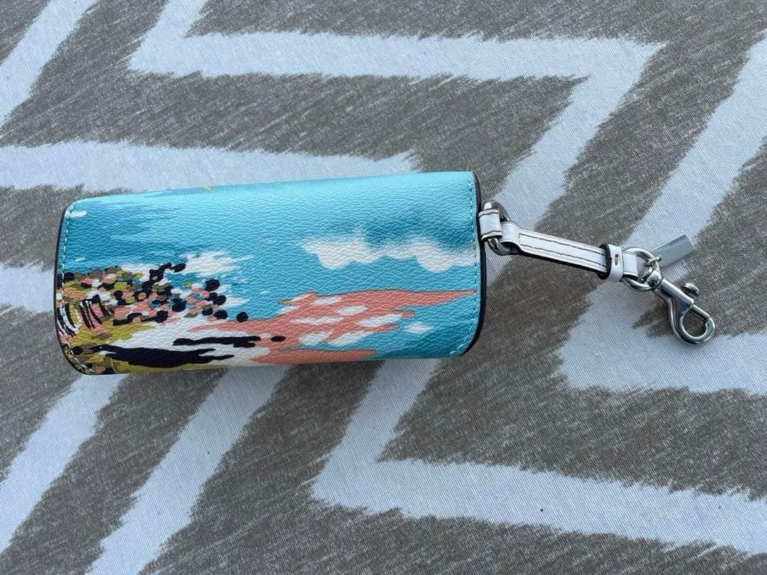 新品未使用　COACH メガネ　サングラスケース　ハワイ限定　パームツリー柄