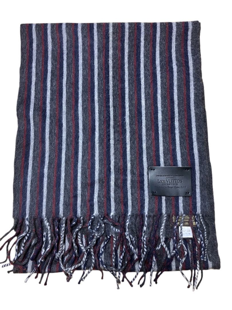 ⭐︎感さん専用⭐︎Louis Vuitton ストライプマフラー　カシミヤ　ウール