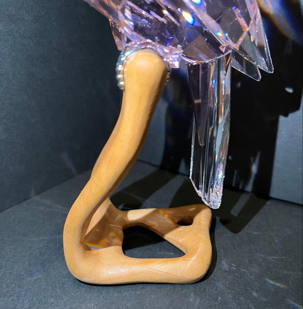 t*m様 スワロフスキー インコ ピンク クリスタル オブジェ