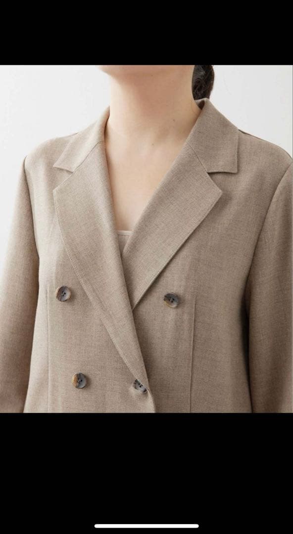 ※本日より日曜日まで値下げ‼️テーラーカラージャンプスーツ ベージュ