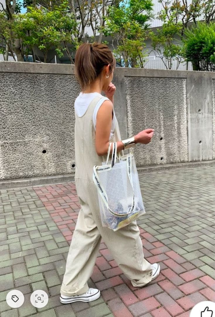 TODAYFUL コットンポケットコンビネゾン　ベージュ　極美品❣️