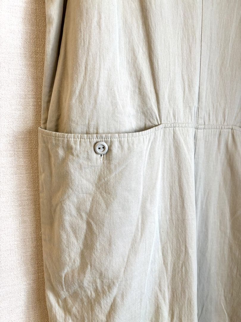 TODAYFUL コットンポケットコンビネゾン　ベージュ　極美品❣️