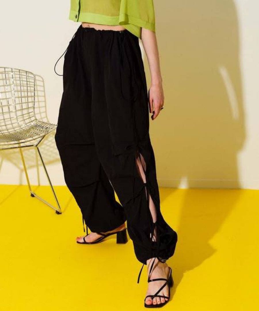 maison special サイドリボン2wayパンツ