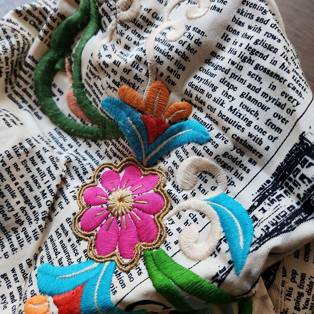 激レア♥️JohnGalliano刺繍装飾ハンチング