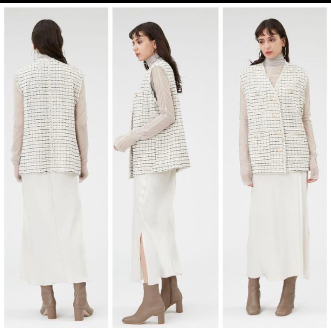 【極美品】FRAY I.D フレイ アイディー ツイード2wayジャケット　S