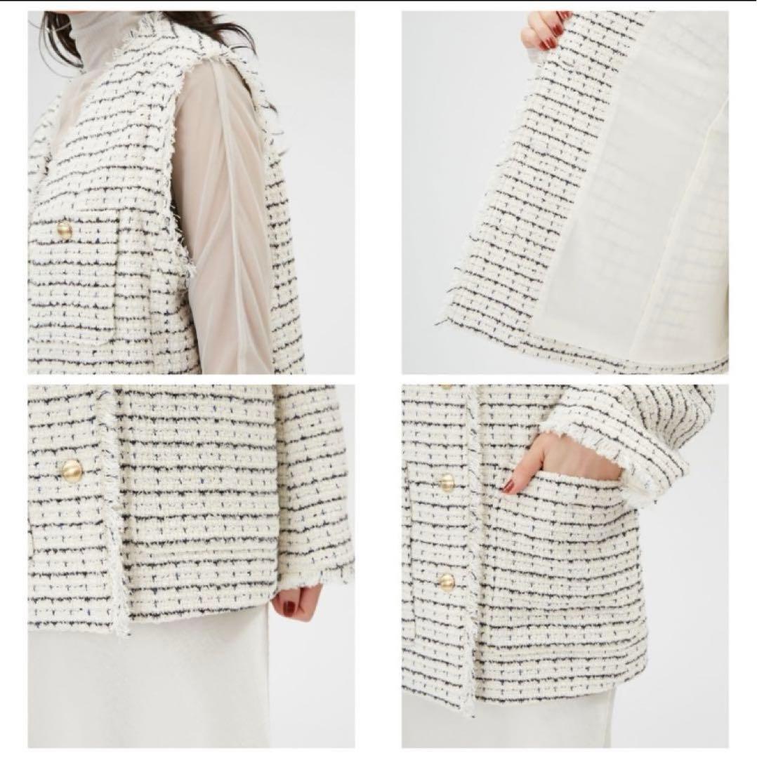 【極美品】FRAY I.D フレイ アイディー ツイード2wayジャケット　S