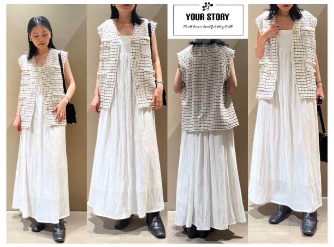 【極美品】FRAY I.D フレイ アイディー ツイード2wayジャケット　S