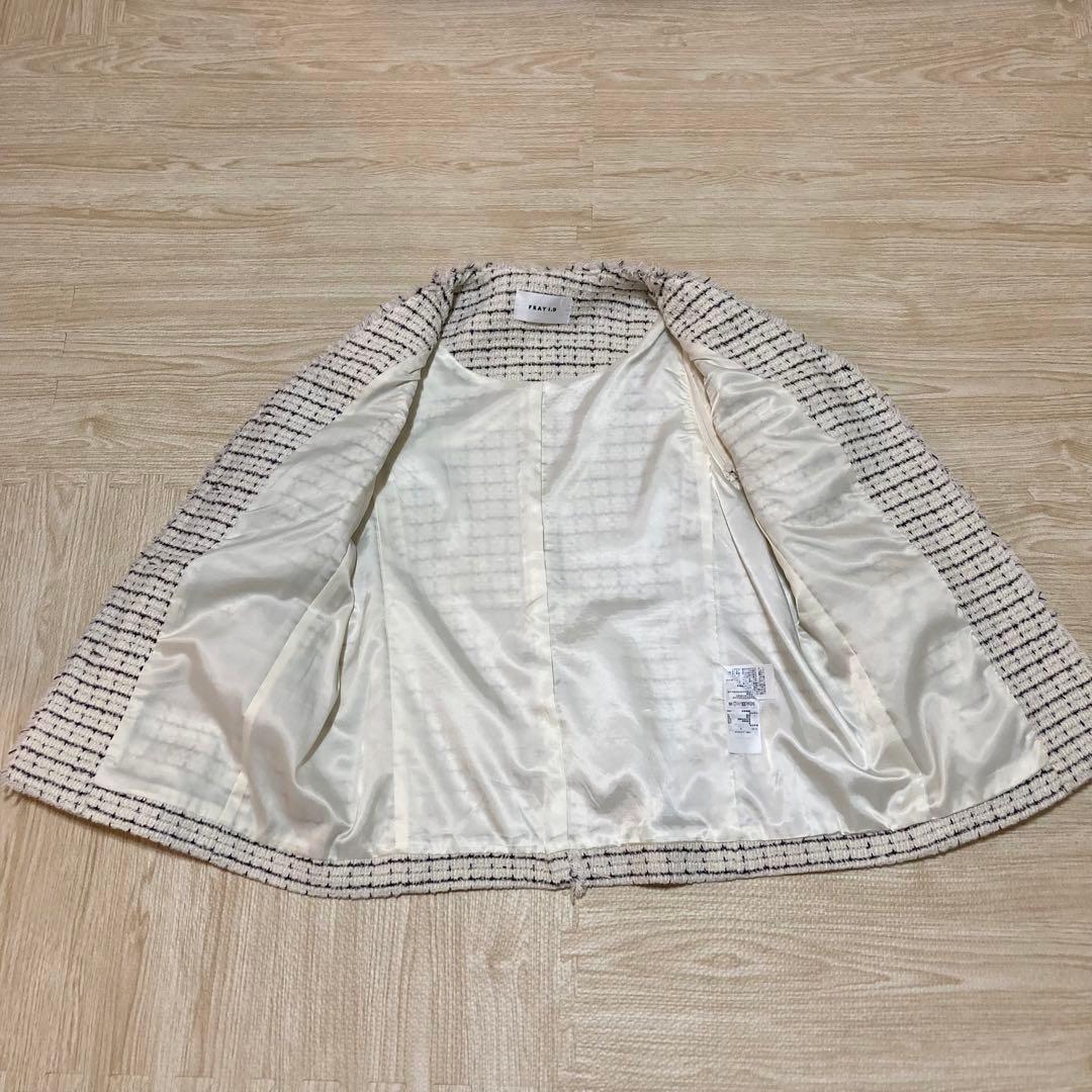 【極美品】FRAY I.D フレイ アイディー ツイード2wayジャケット　S