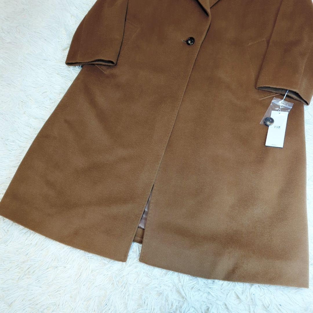 【未使用】近年モデル 23区 チェスターコート ロング カシミヤ ゆったり 46