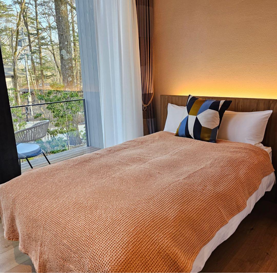 美管理spa 黄土色ブランケット 大判サイズ160×220cm