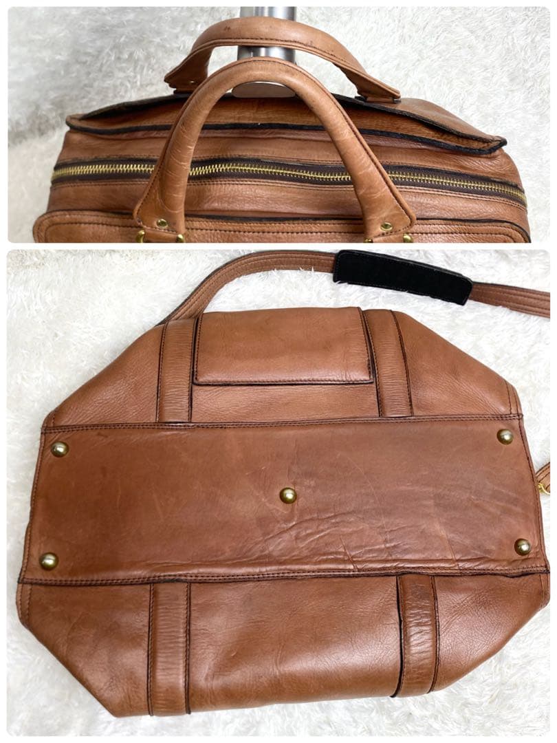 希少　PORTER バロン　2WAYボストンバッグオールレザー　ブラウン