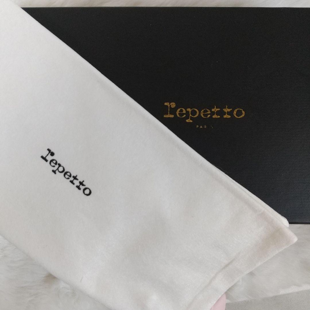 新品　レペット　バレエシューズ　パンプス　フラット 雨天対応　ブラック　23