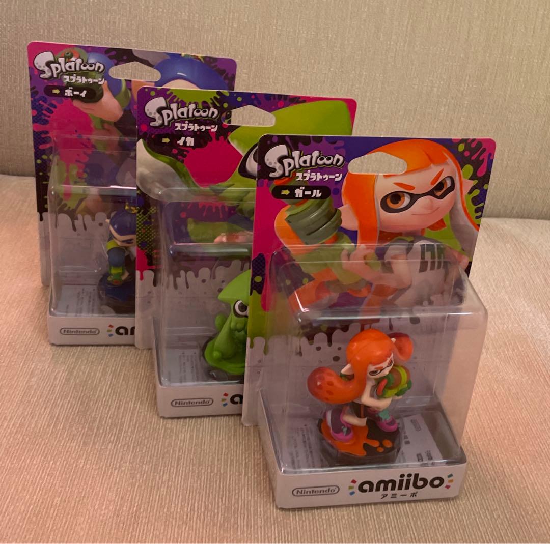 amiibo イカ(スプラートゥーンシリーズ) 3点セット