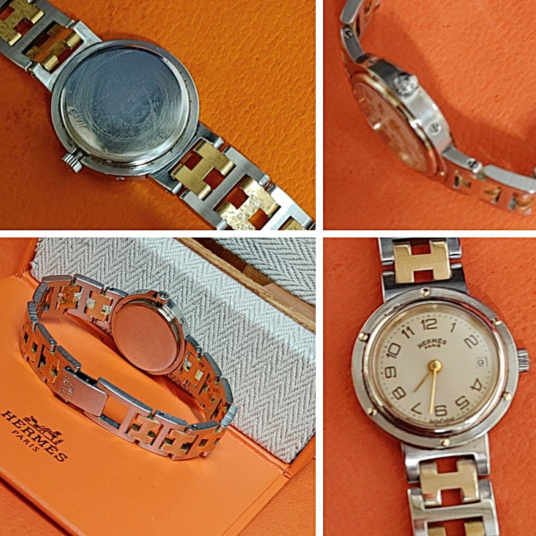 エルメス時計/極美品クリッパー/新品電池新品仕上げ正常稼働品/レディース