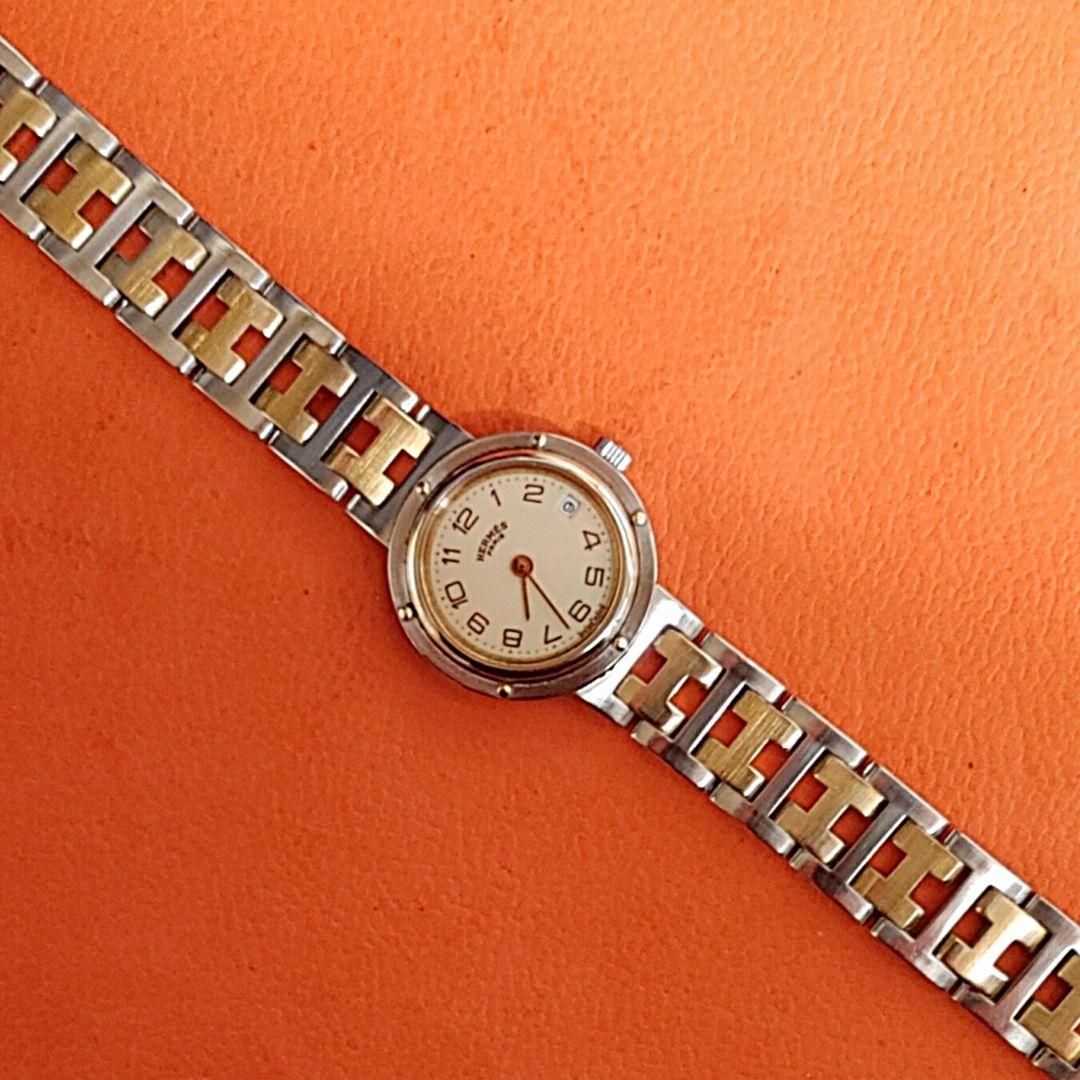 エルメス時計/極美品クリッパー/新品電池新品仕上げ正常稼働品/レディース