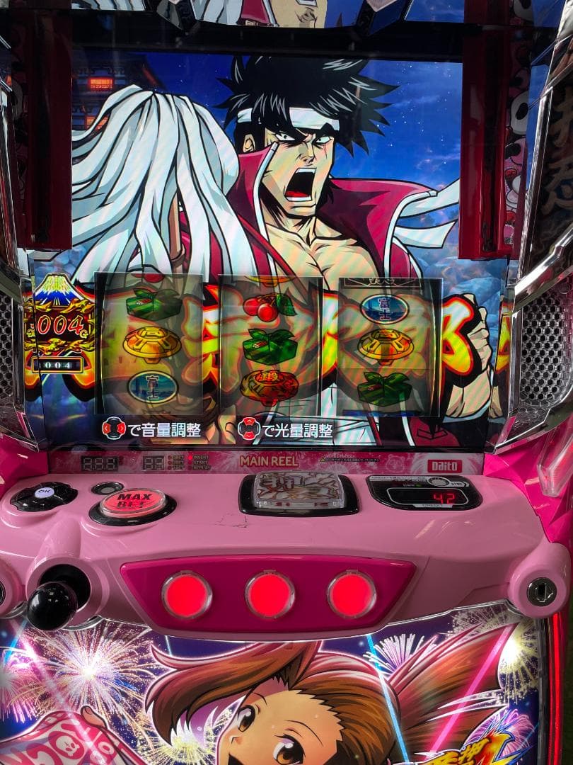 萬*子様 スマスロ実機　L押忍！番長４A3操パネル　簡易ユニットボリューム調整付