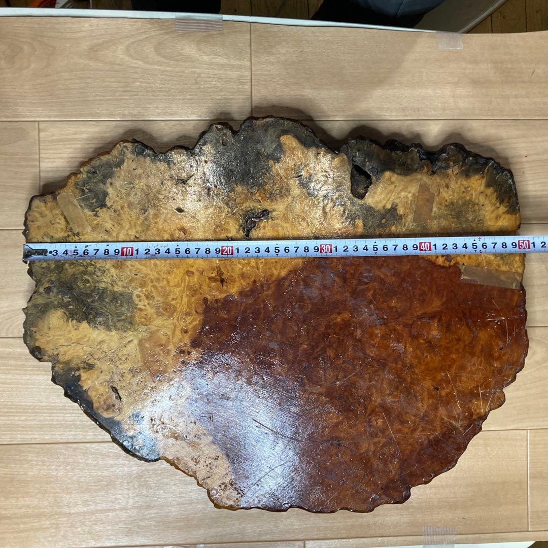 花台　希少な花梨（かりん）の瘤（こぶ）材？53センチ×41センチ厚さ4センチ