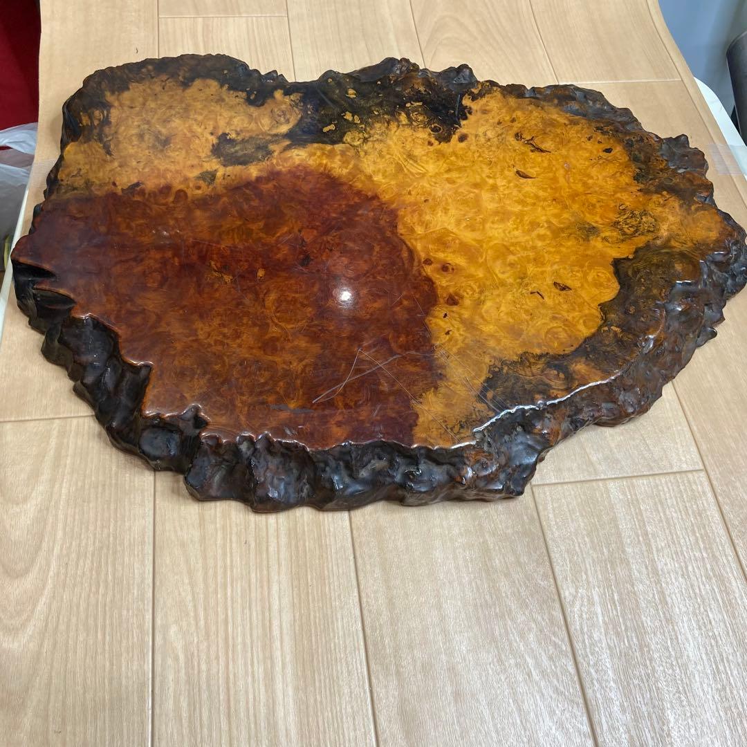 花台　希少な花梨（かりん）の瘤（こぶ）材？53センチ×41センチ厚さ4センチ