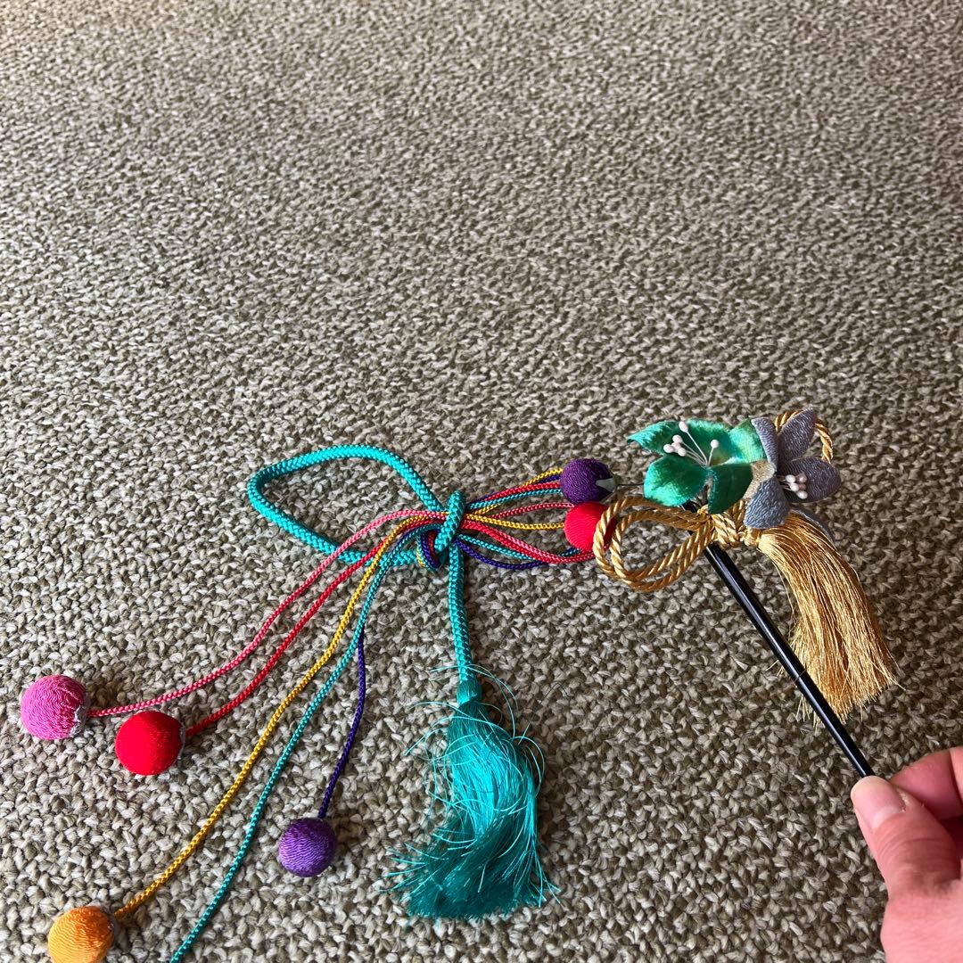 正絹振袖　蝶々柄　成人式