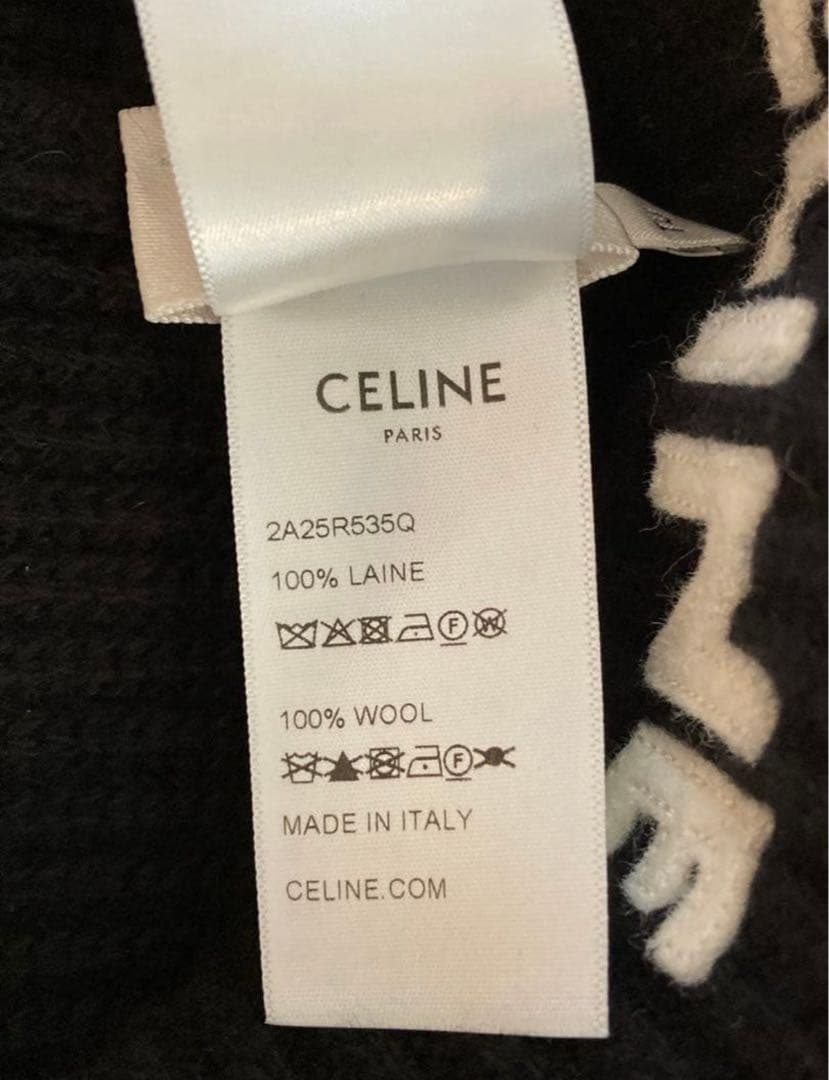 CELINE セリーヌ　ダークブルー ニット帽　キムタク　木村拓哉　正規品