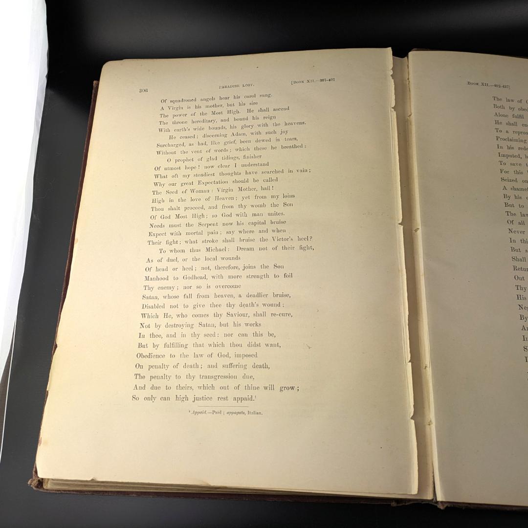 1899年頃 ギュスターブ・ドレの傑作大型挿画本 叙事詩「失楽園」120年前