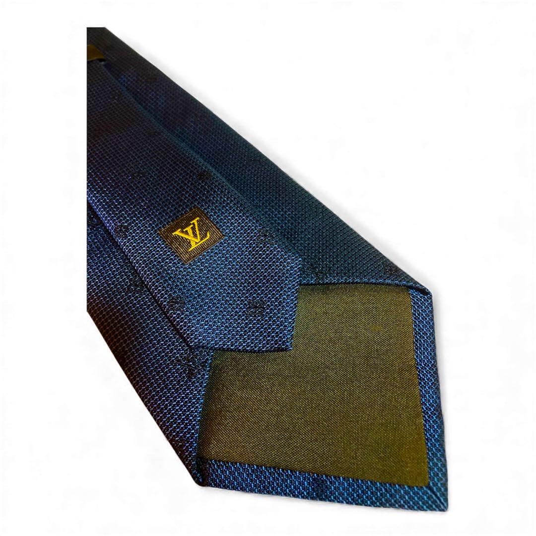 LOUIS VUITTON ルイヴィトン　ネクタイ　モノグラム　ネイビー