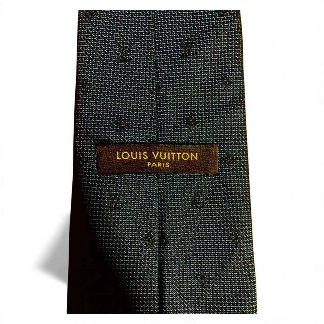 LOUIS VUITTON ルイヴィトン　ネクタイ　モノグラム　ネイビー