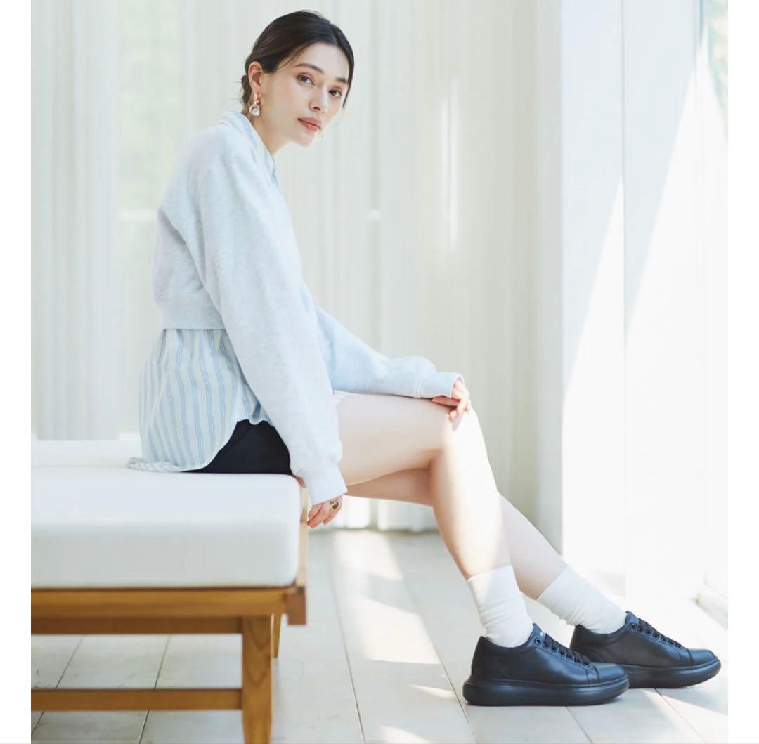 FILLIN LUCENT ブラック スニーカー　24センチ