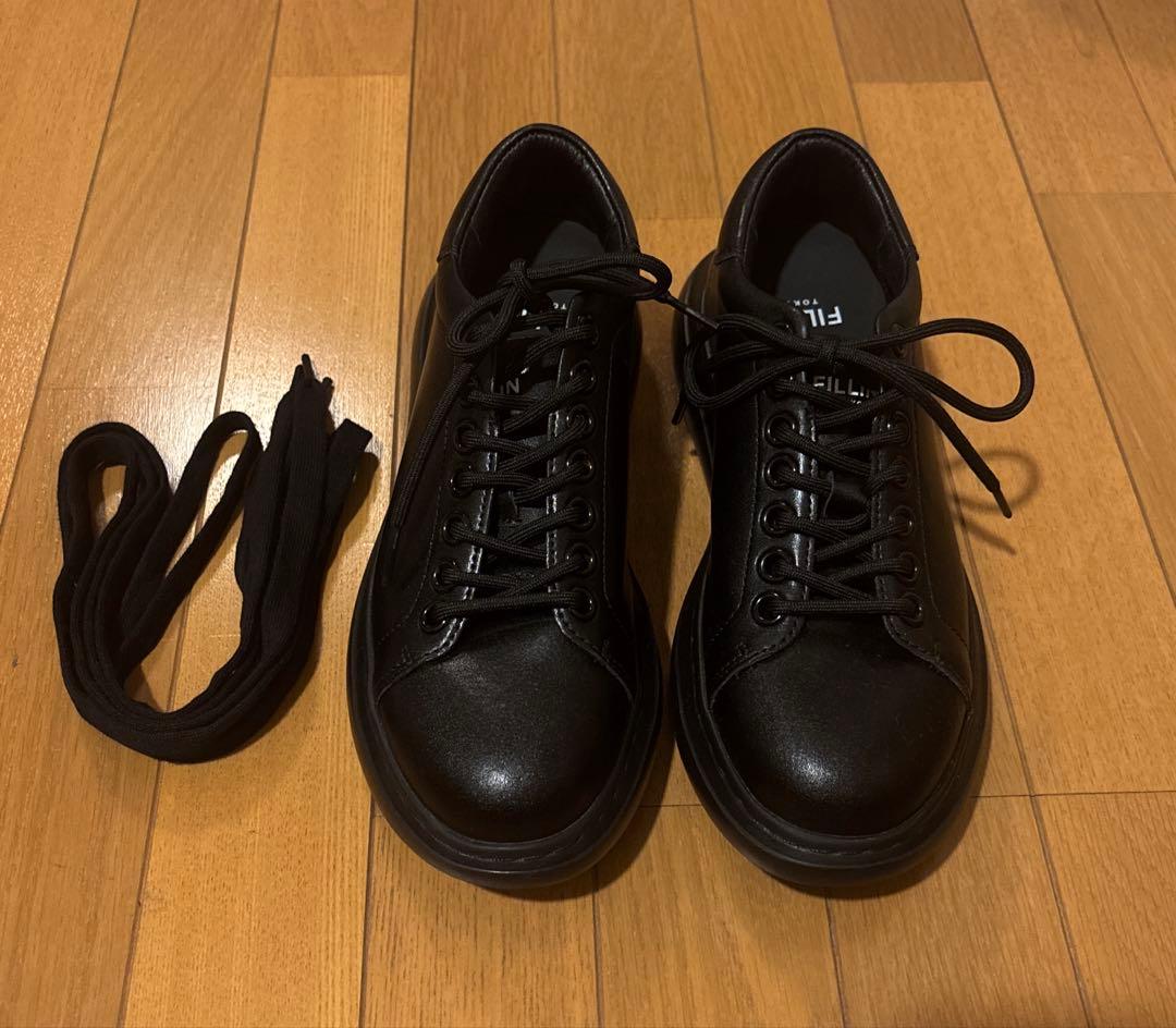 FILLIN LUCENT ブラック スニーカー　24センチ