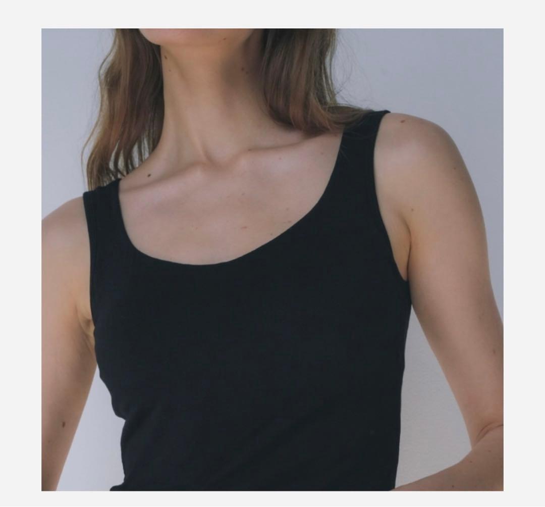 Sacre サクレ カップ付きタンクトップ M ブラック モカグレー 2枚セット