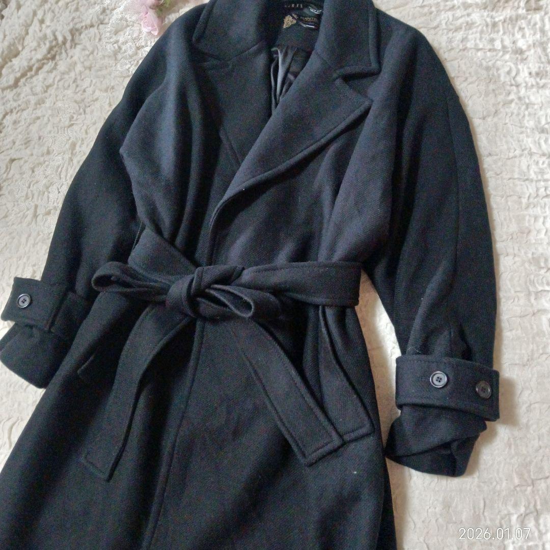 美品　ZARA　マンテコ　ロングコート