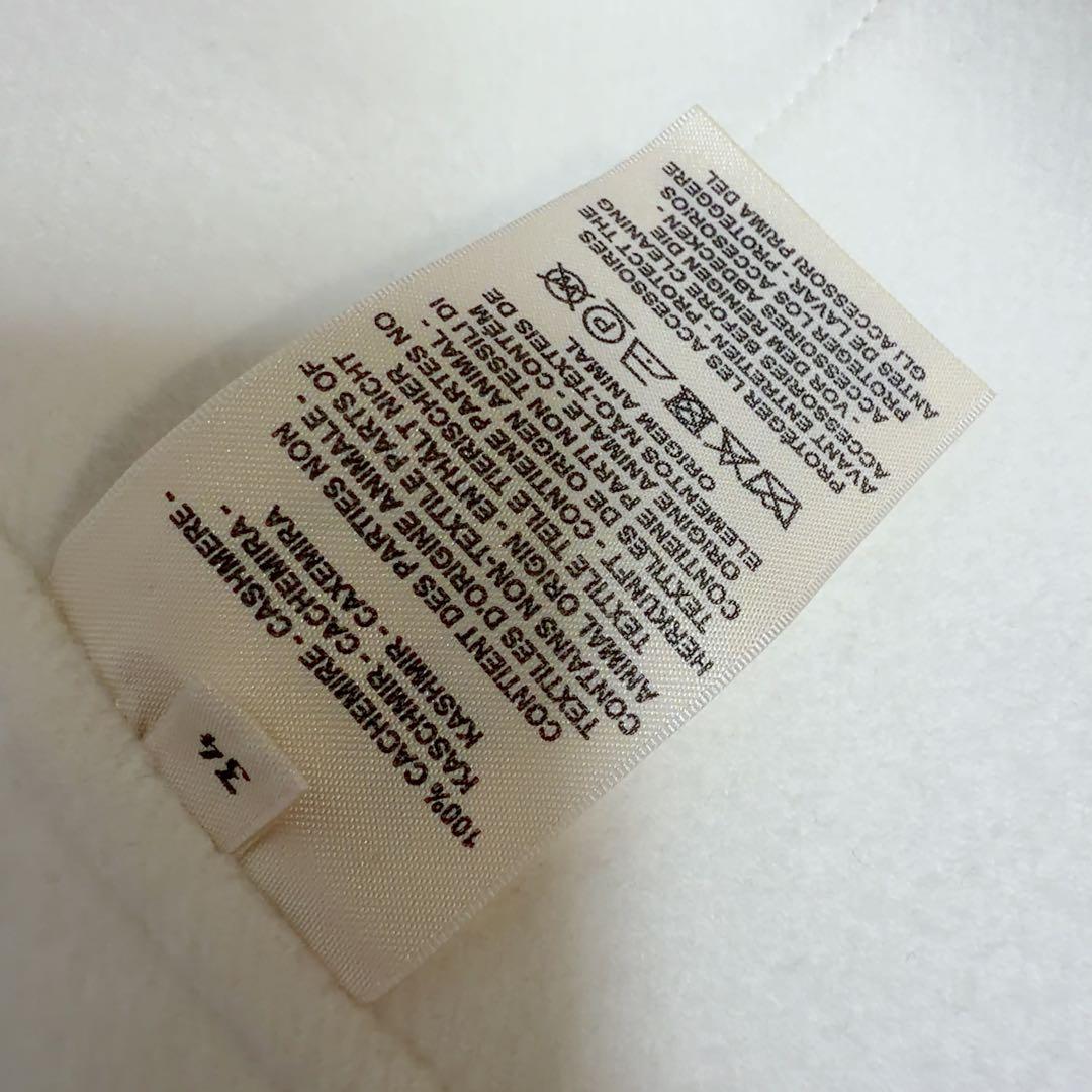 HERMES ショートジャケット　カシミヤ・ダブルフェイス