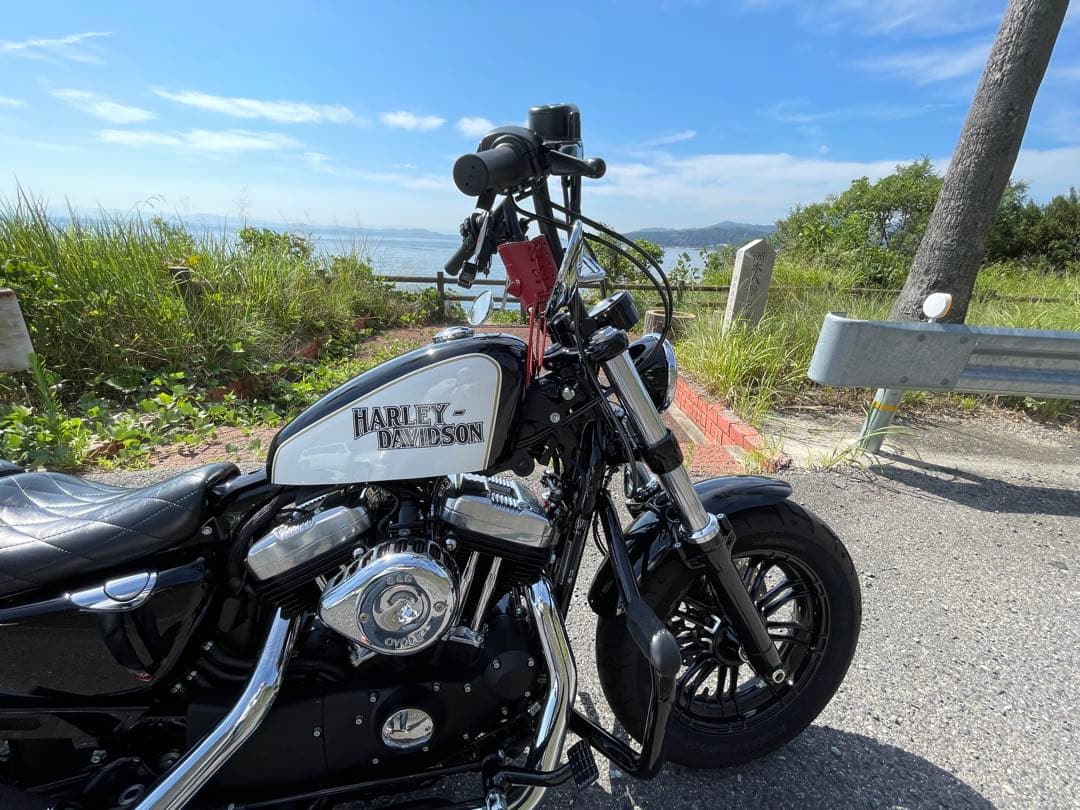 サイモンカスタム　タンクカバー　XL1200X 純正タンク（2.1がロン）用