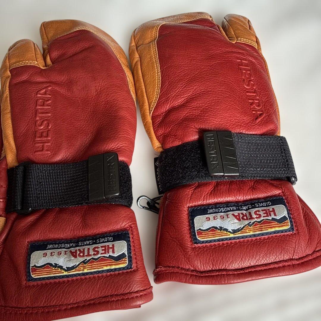 Hestra へストラ　3フィンガー・フル・レザー　サイズ6